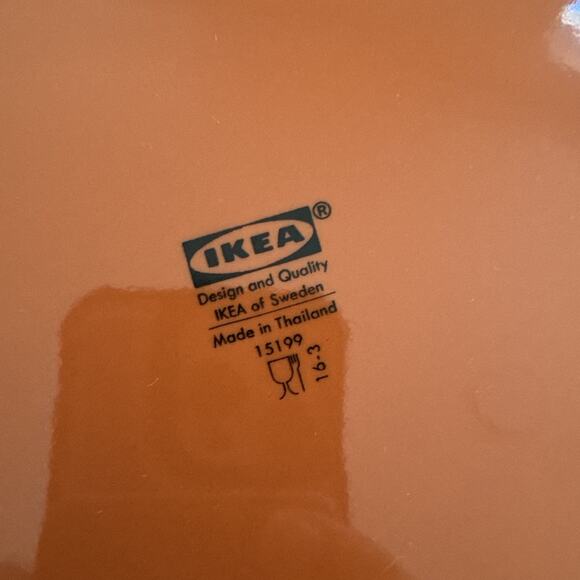 IKEA FARGRIK Burnt Orange Rust Dinner Plate Stoneware 10.5" MCM FALL Replacement - Picture 7 of 7